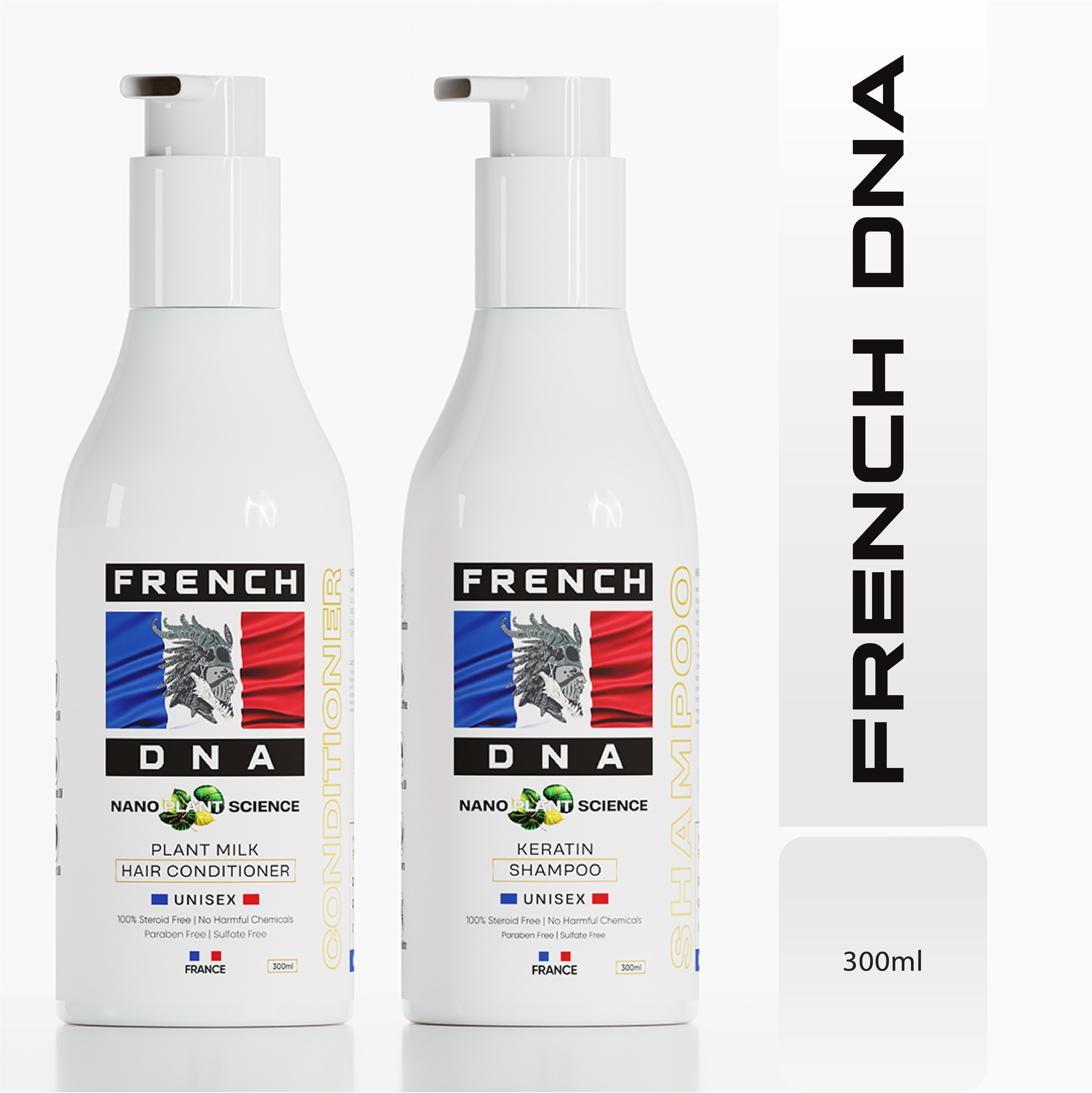 Keratin Shampoo + Plant Milk Hair Conditioner Combo [2-in-1]  | Free Shipping | Delivery in 3–5 Days | COD Available | Easy Returns