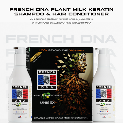 Keratin Shampoo + Plant Milk Hair Conditioner Combo [2-in-1]