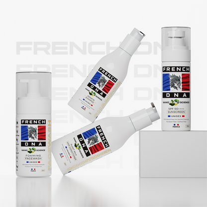 Face Wash + Sunscreen SPF 50 + Keratin Shampoo + Conditioner [4-in-1]