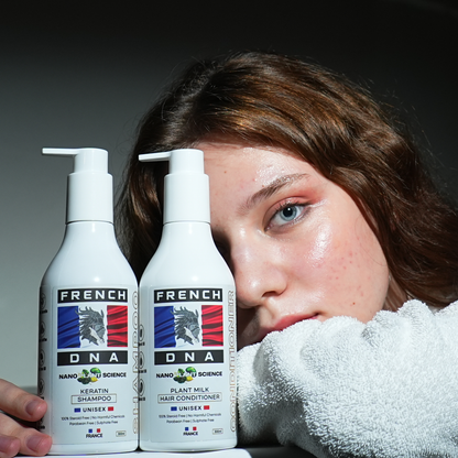 Keratin Shampoo + Plant Milk Hair Conditioner Combo [2-in-1]