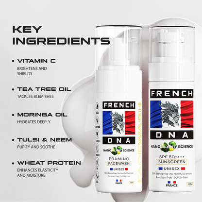 Foaming Face Wash + Sunscreen SPF 50++++ Combo [2-in-1]