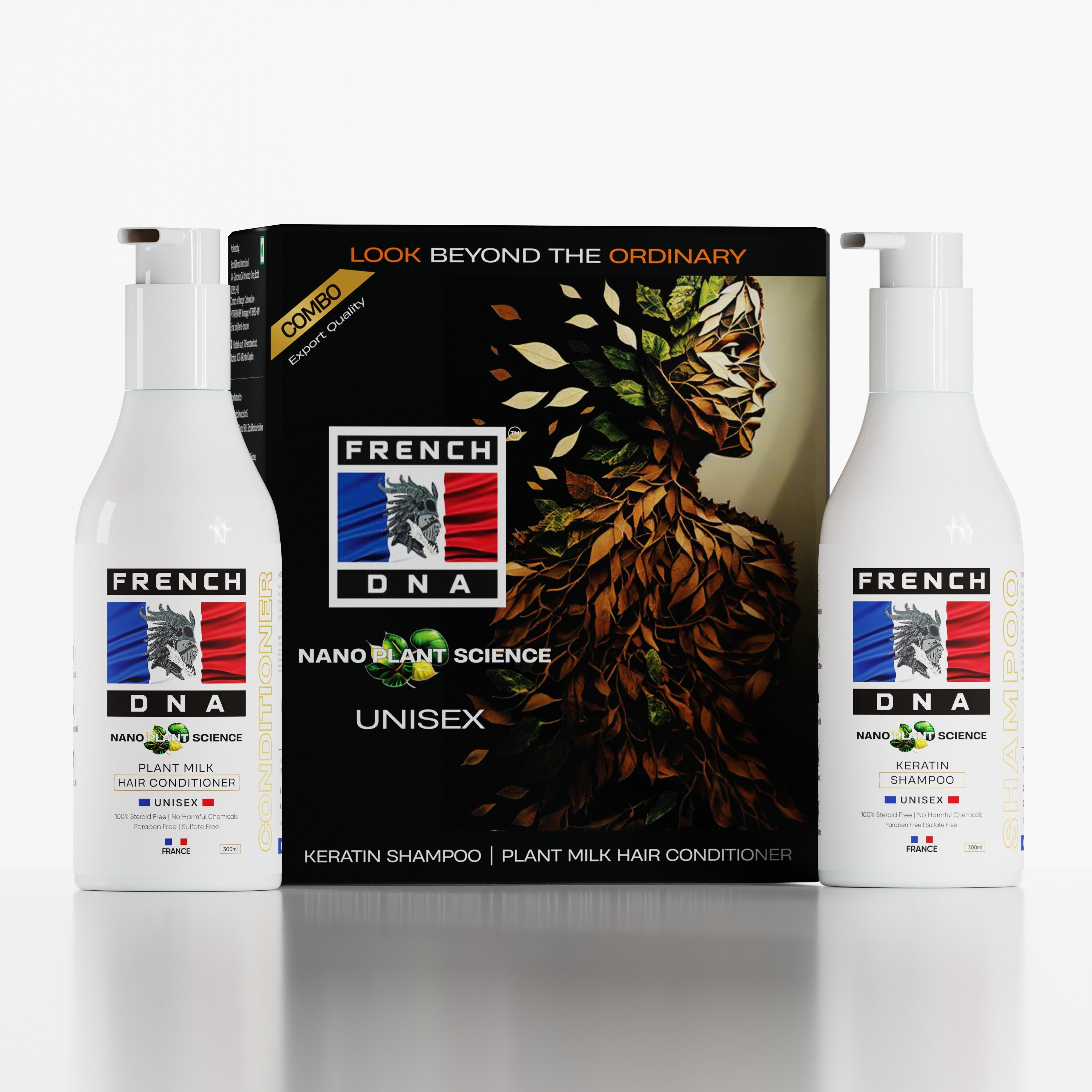 Keratin Shampoo + Plant Milk Hair Conditioner Combo [2-in-1]  | Free Shipping | Delivery in 3–5 Days | COD Available | Easy Returns