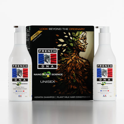 Keratin Shampoo + Plant Milk Hair Conditioner Combo [2-in-1]