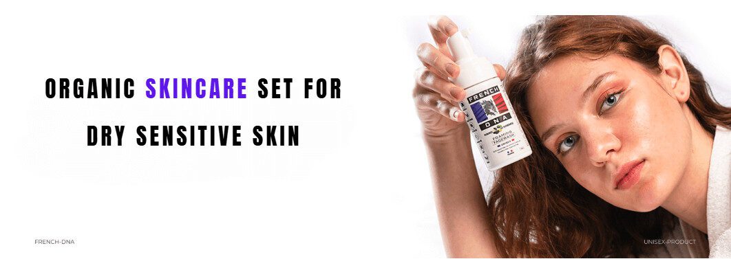 Organic Skincare Set for Dry, Sensitive Skin